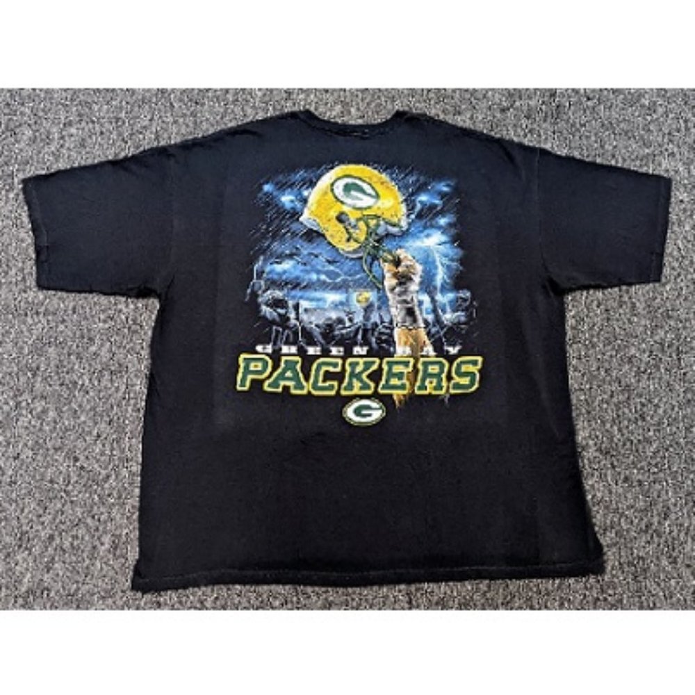 🏈🆕 GREEN BAY PACKERS - PACKERS SKY HELMET T-SHIRT - 4X - NFL - MEN